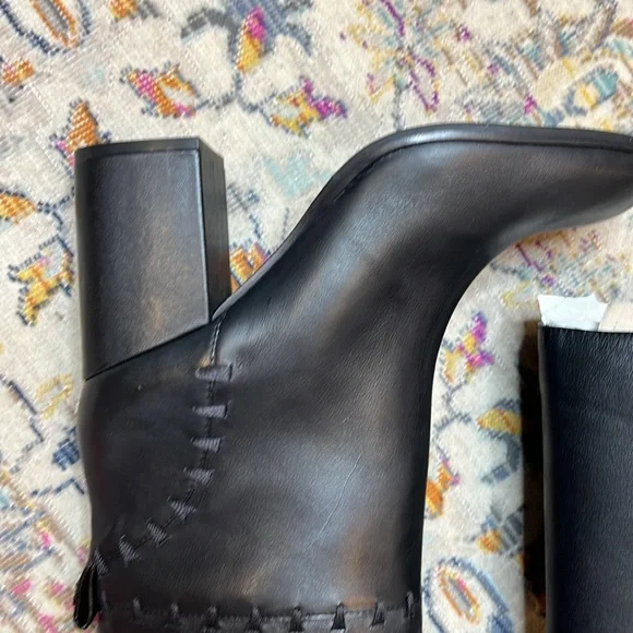 NIB Tory Burch Contraire 90mm Boot Golf Napa Black Size 10.5 Style 42750 - Picture 9 of 15